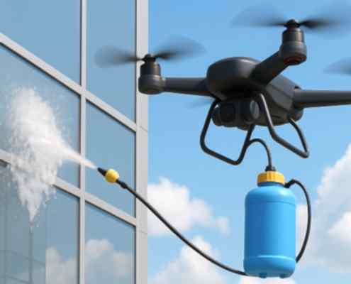 Drone ile Dış Cephe Temizliği: Yükseklikte Güvenli ve Hızlı Çözüm